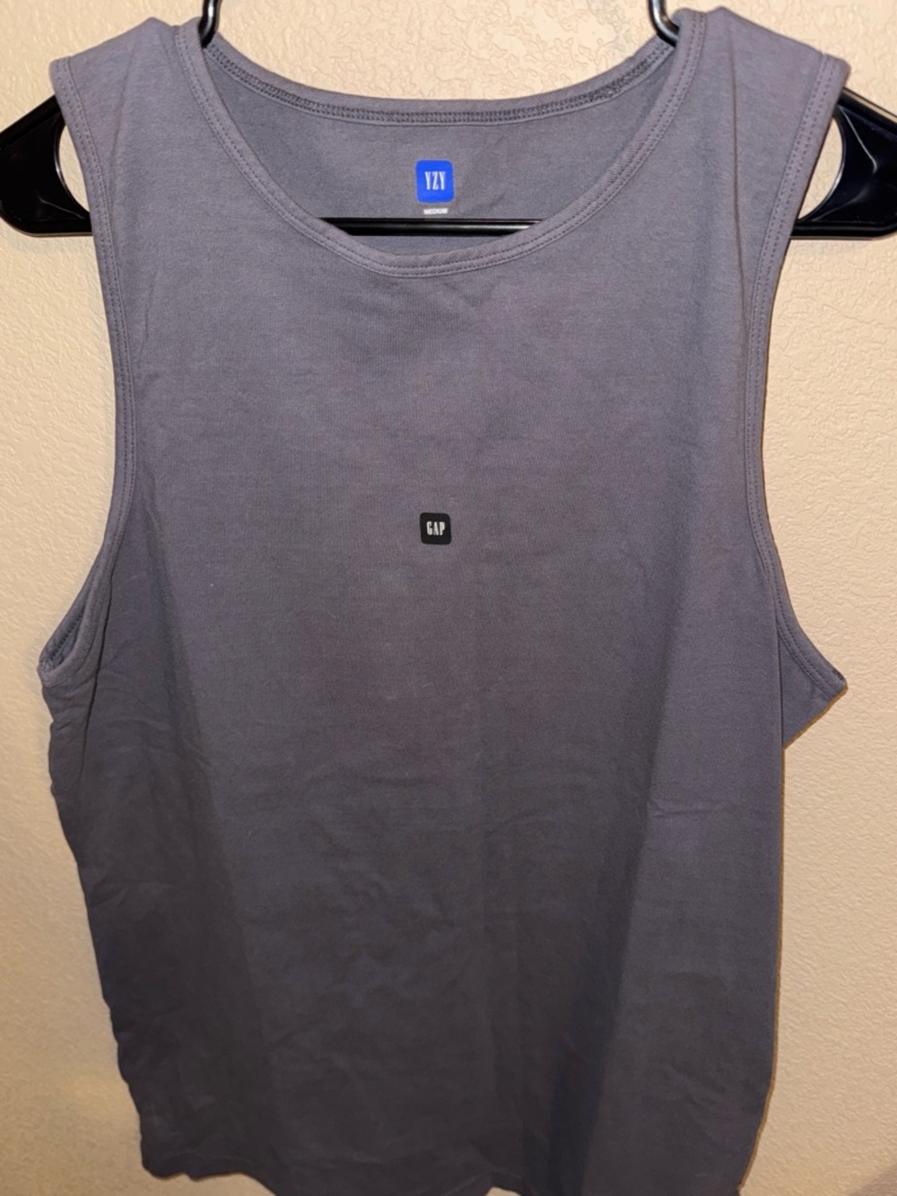 YZY GAP Men's Sleeveless Tank Top — Charcoal